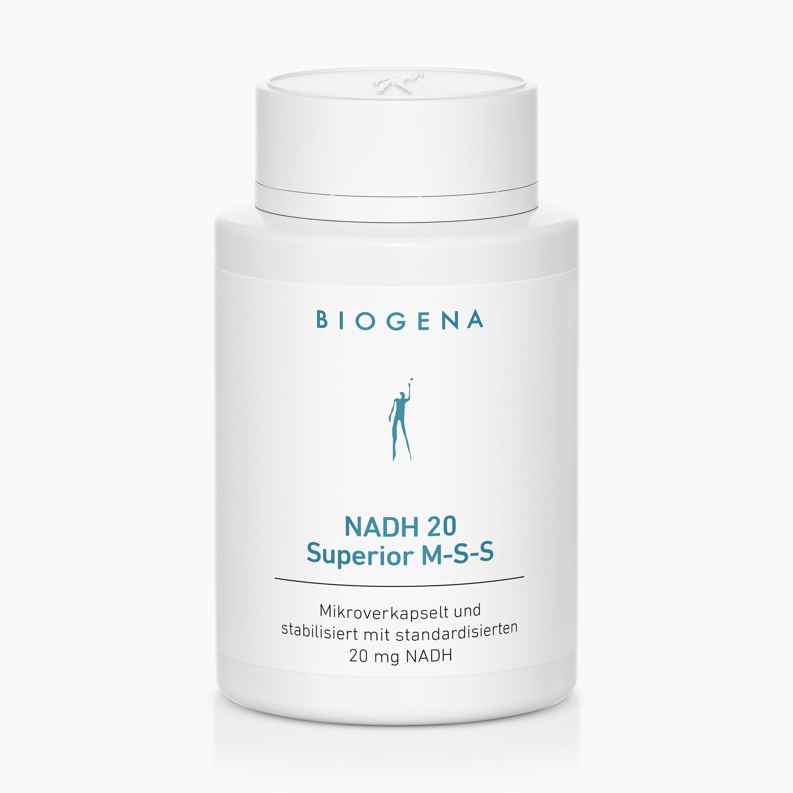 Biogena, NADH 20 Superior M-S-S, Bottle, white, Microencapsulated and stabilised with standardised 20 mg NADH