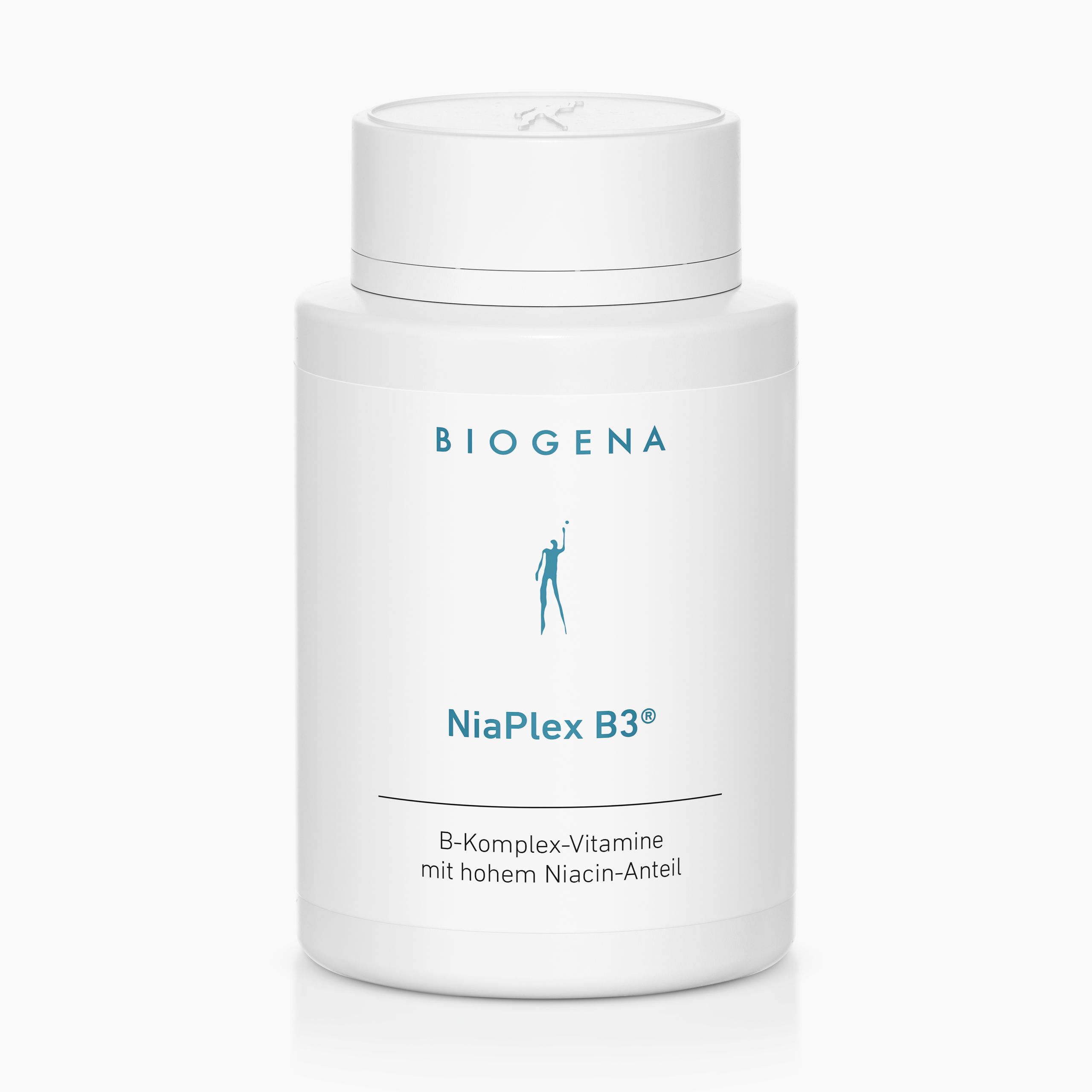 Biogena, NiaPlex B3®, Bouteille, blanc, Vitamines du complexe B avec une teneur élevée en niacine