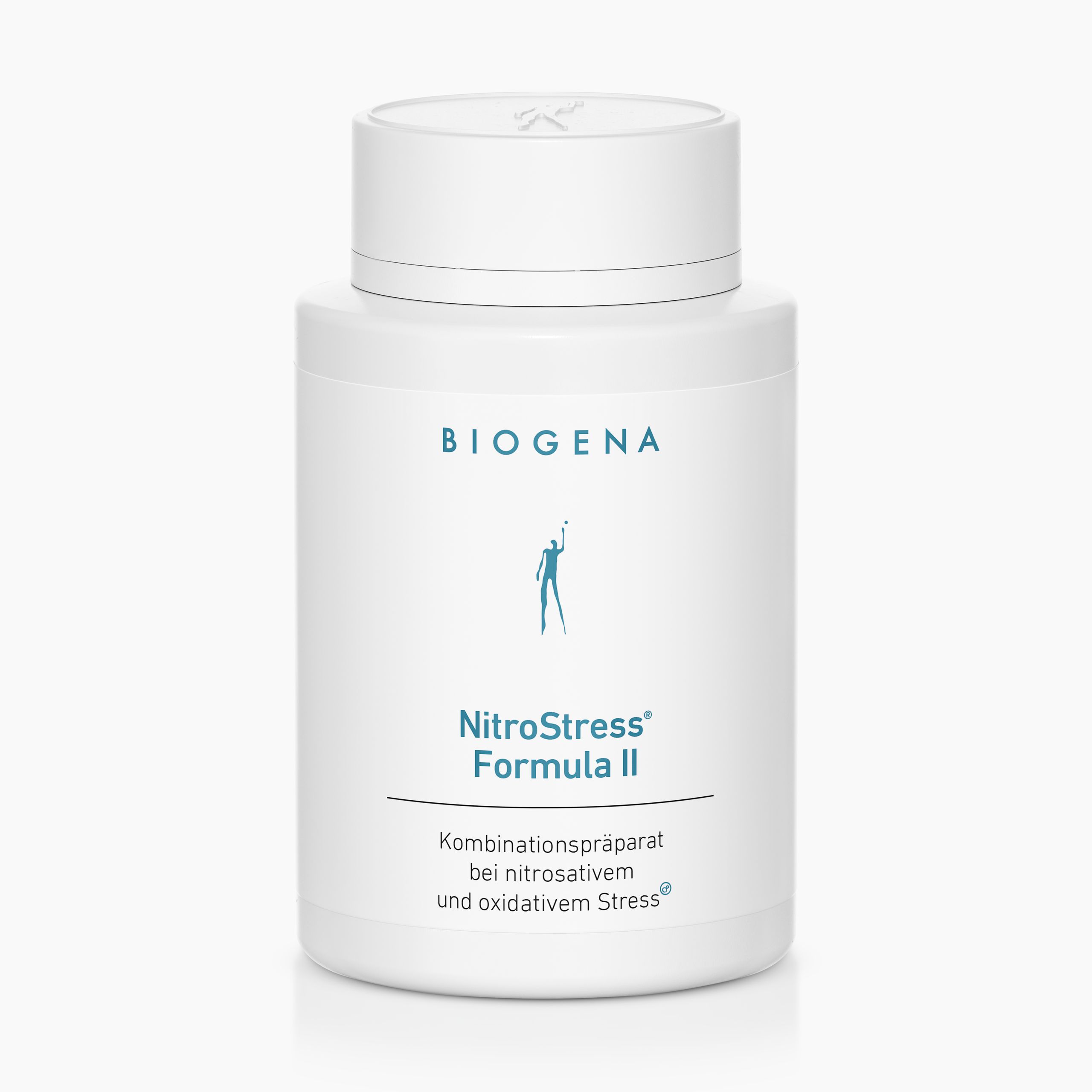 Biogena, NitroStress® Formula II, Bouteille, blanc, Préparation combinée en cas de stress nitrosatif et oxydatif®