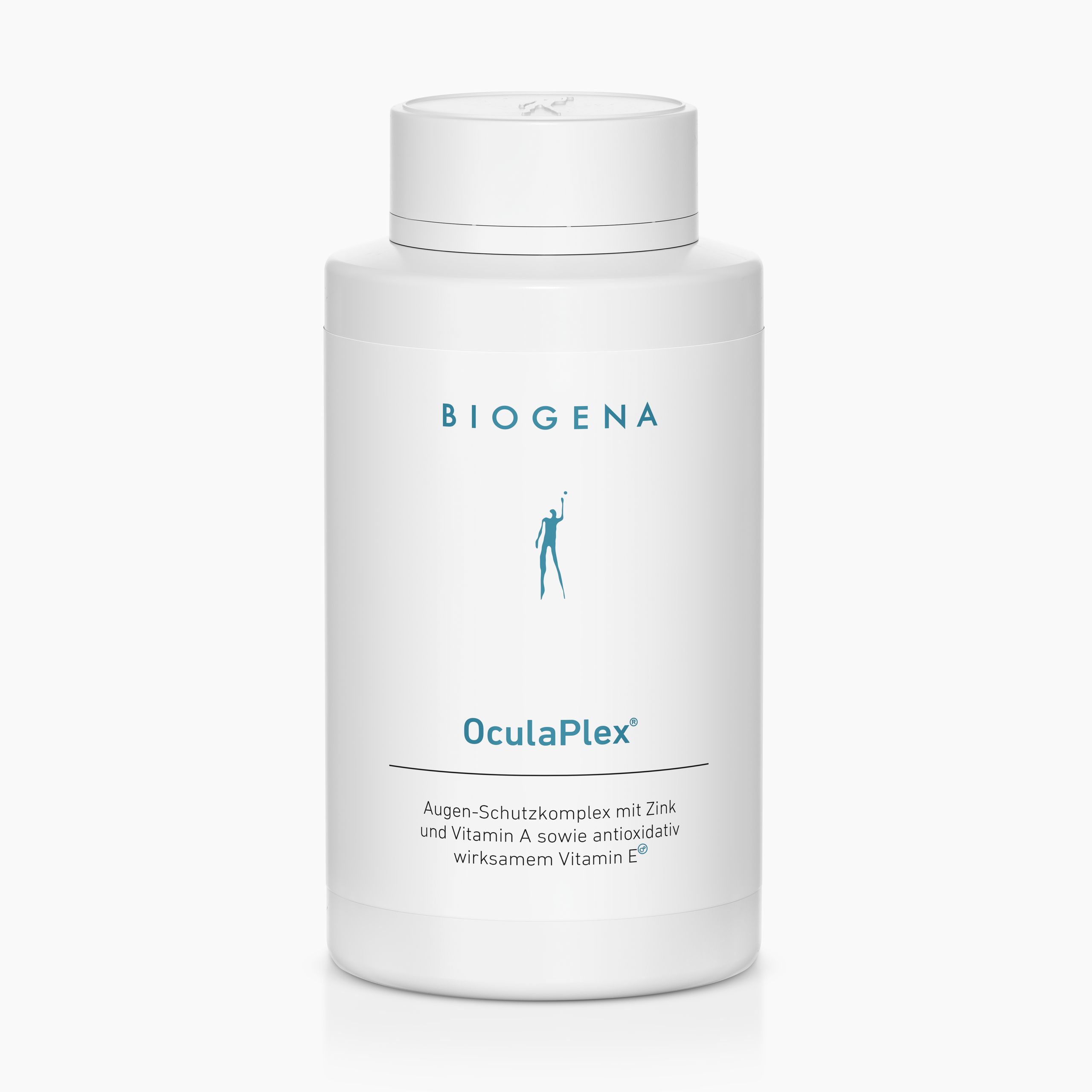 Biogena, OculaPlex®, Bottiglia, bianco, Complesso di protezione degli occhi con zinco e vitamina A nonché vitamina E® ad azione antiossidante