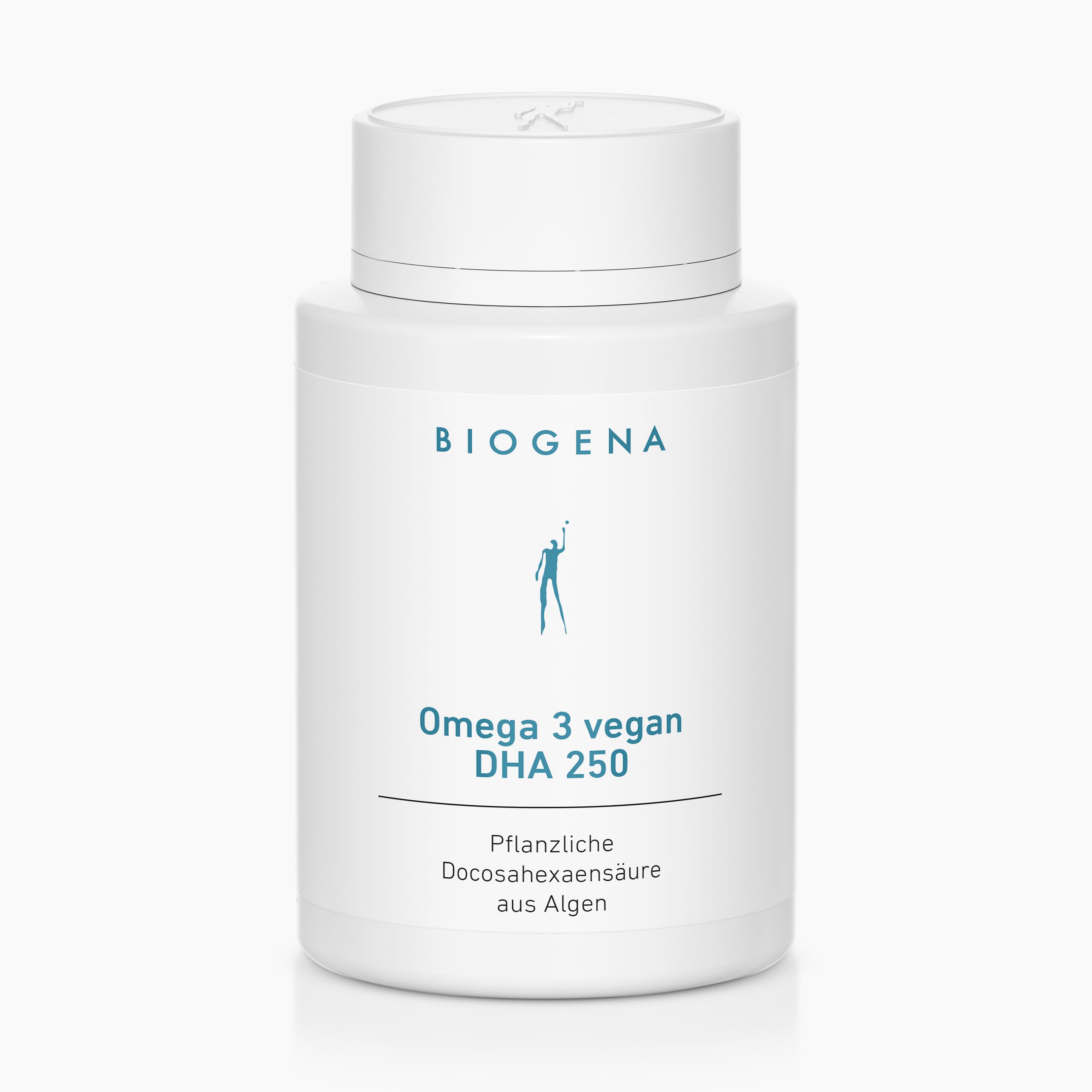 Biogena, Omega 3 vegan DHA 250, Bouteille, blanc, Acide docosahexaénoïque d