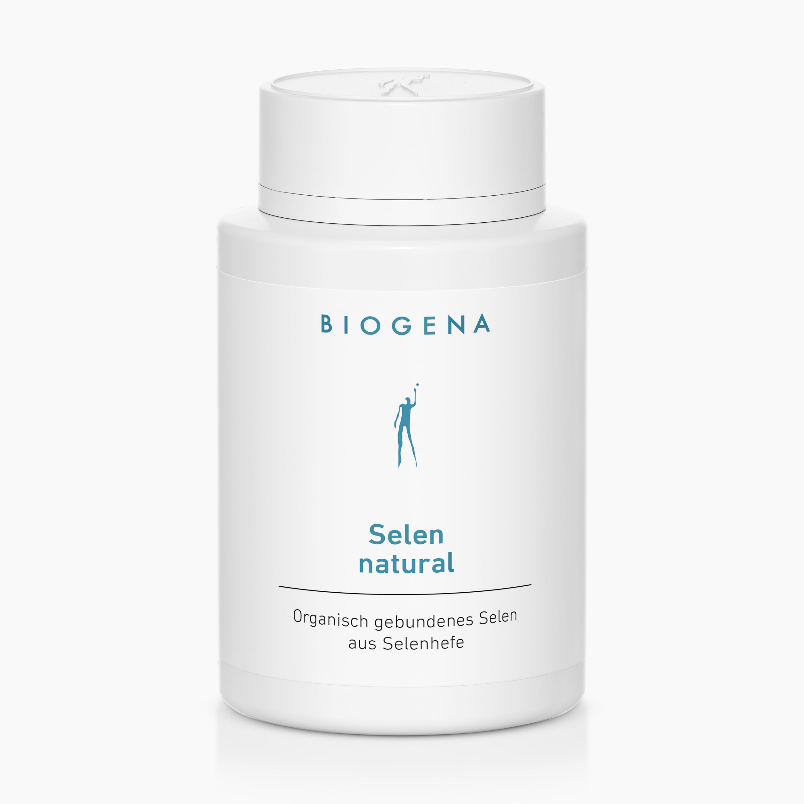 Biogena, Selen natural, Bottiglia, bianco, Selenio legato organicamente da lievito di selenio