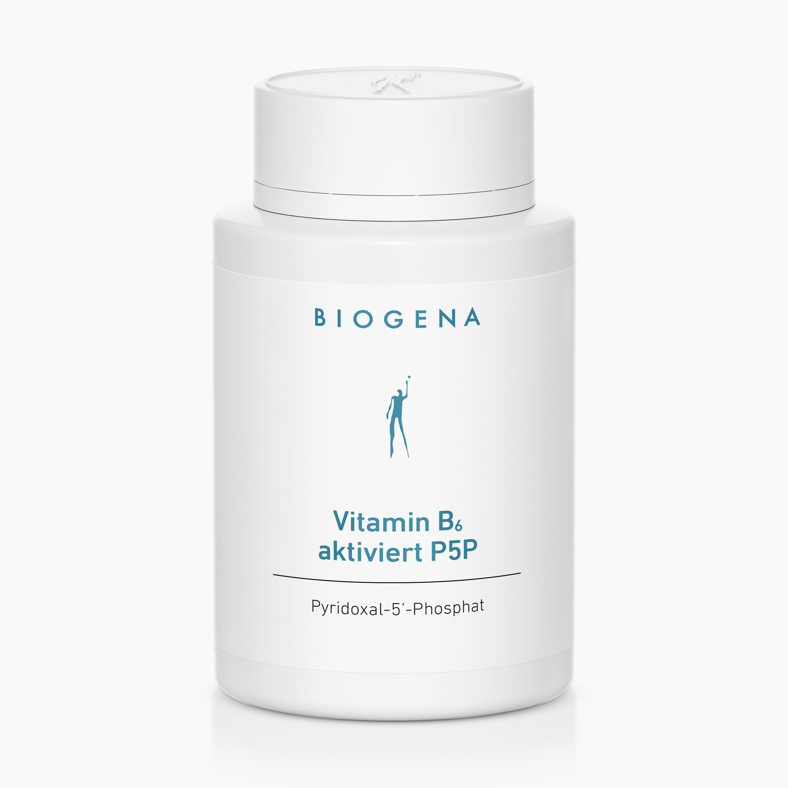 Biogena, Vitamin B₆ aktiviert P5P, Flasche, weiß, Pyridoxal-5’-Phosphat