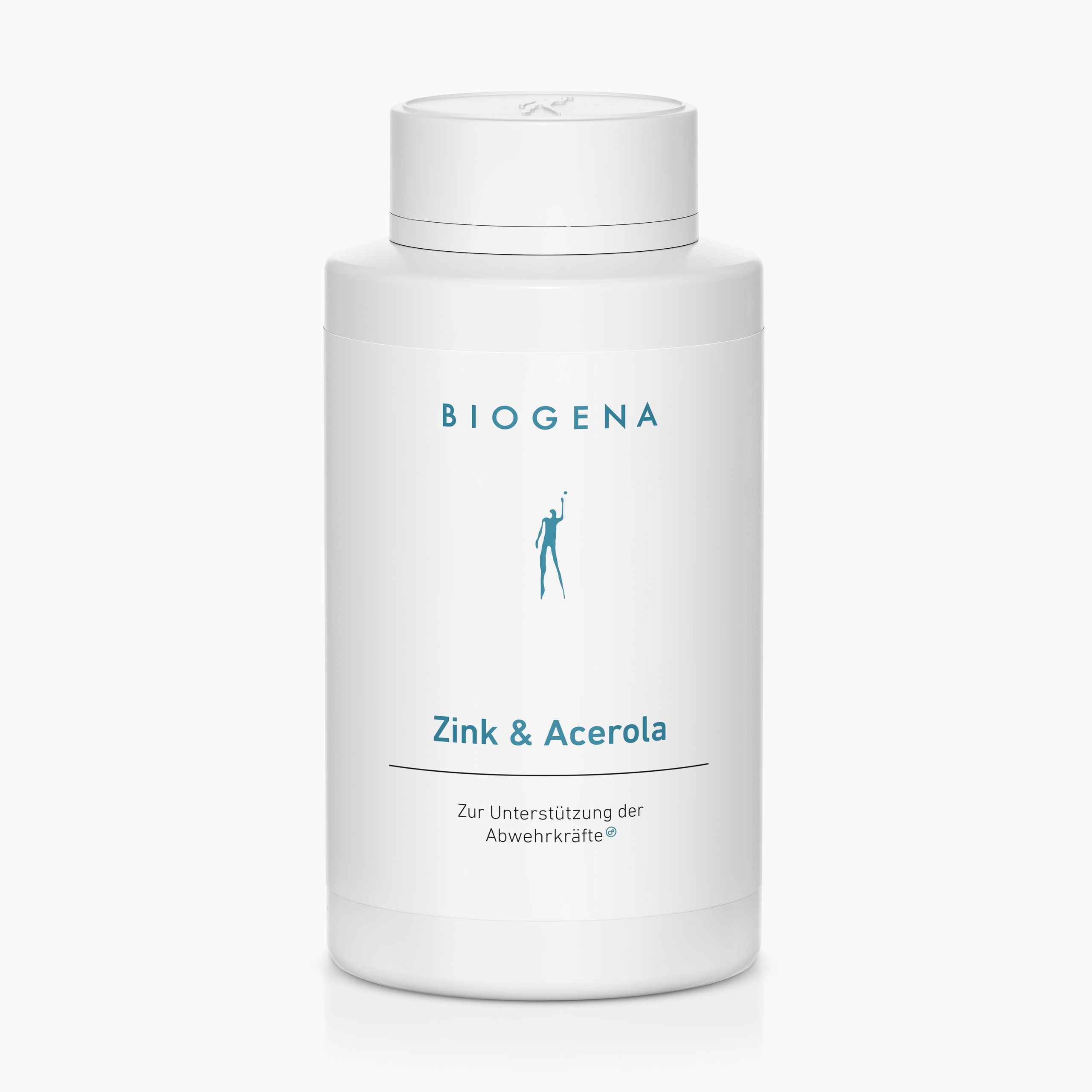 Biogena, Zink & Acerola, Bottle, white, To support the body