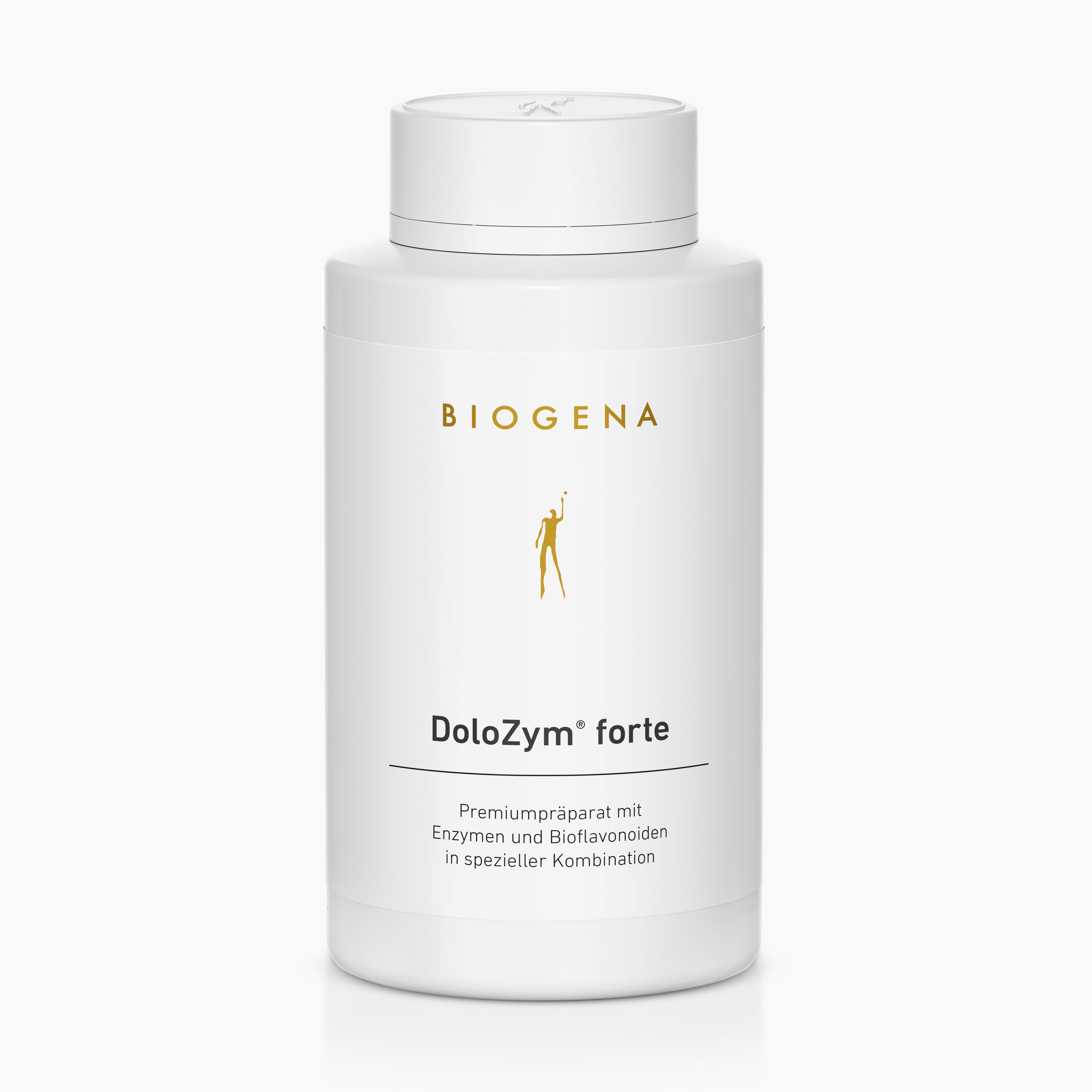 Biogena, DoloZym® forte, Flasche, weiß, Premiumpräparat mit Enzymen und Bioflavonoiden in spezieller Kombination