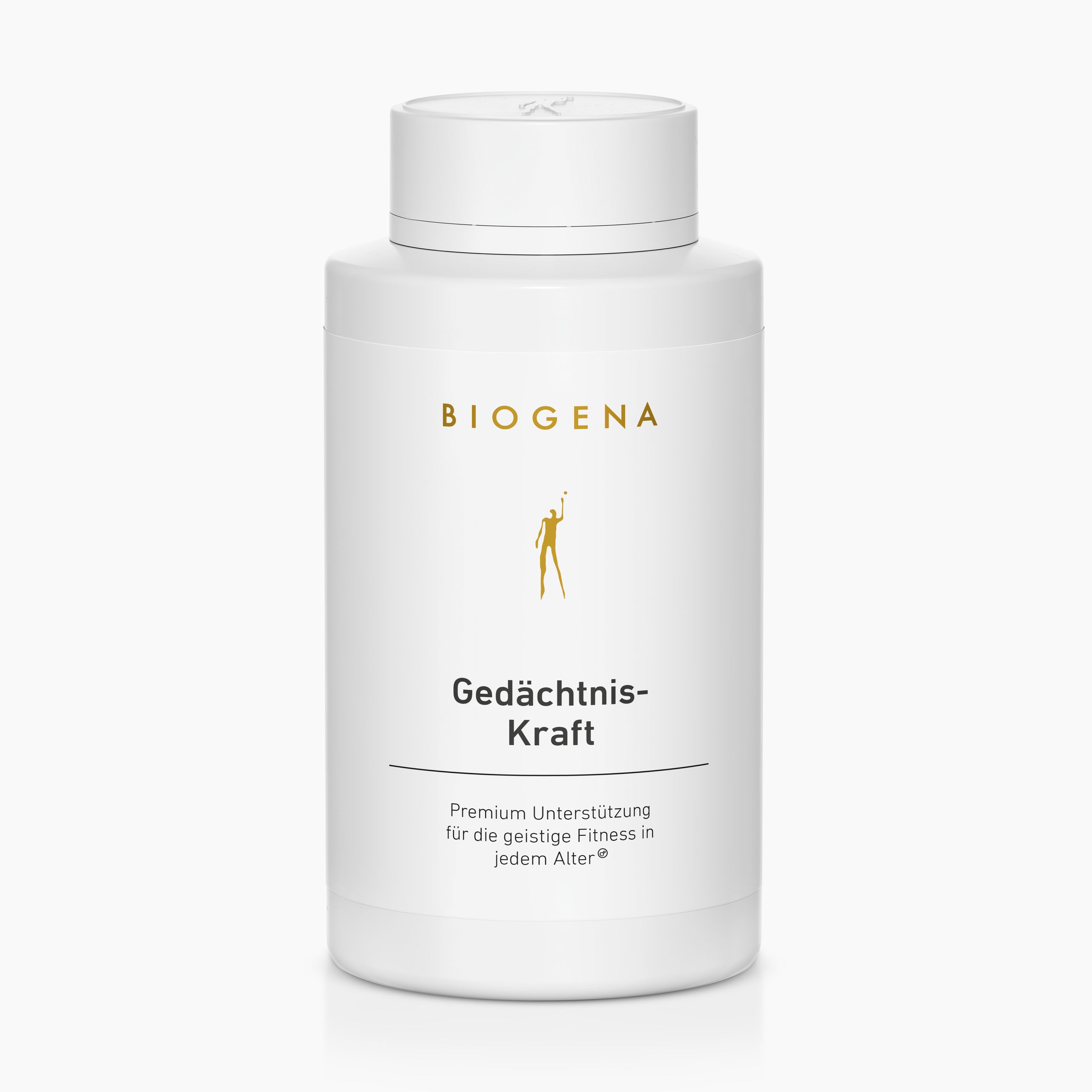 Biogena, Gedächtnis-Kraft, Bouteille, blanc, Soutien premium pour la forme mentale à tout âge®