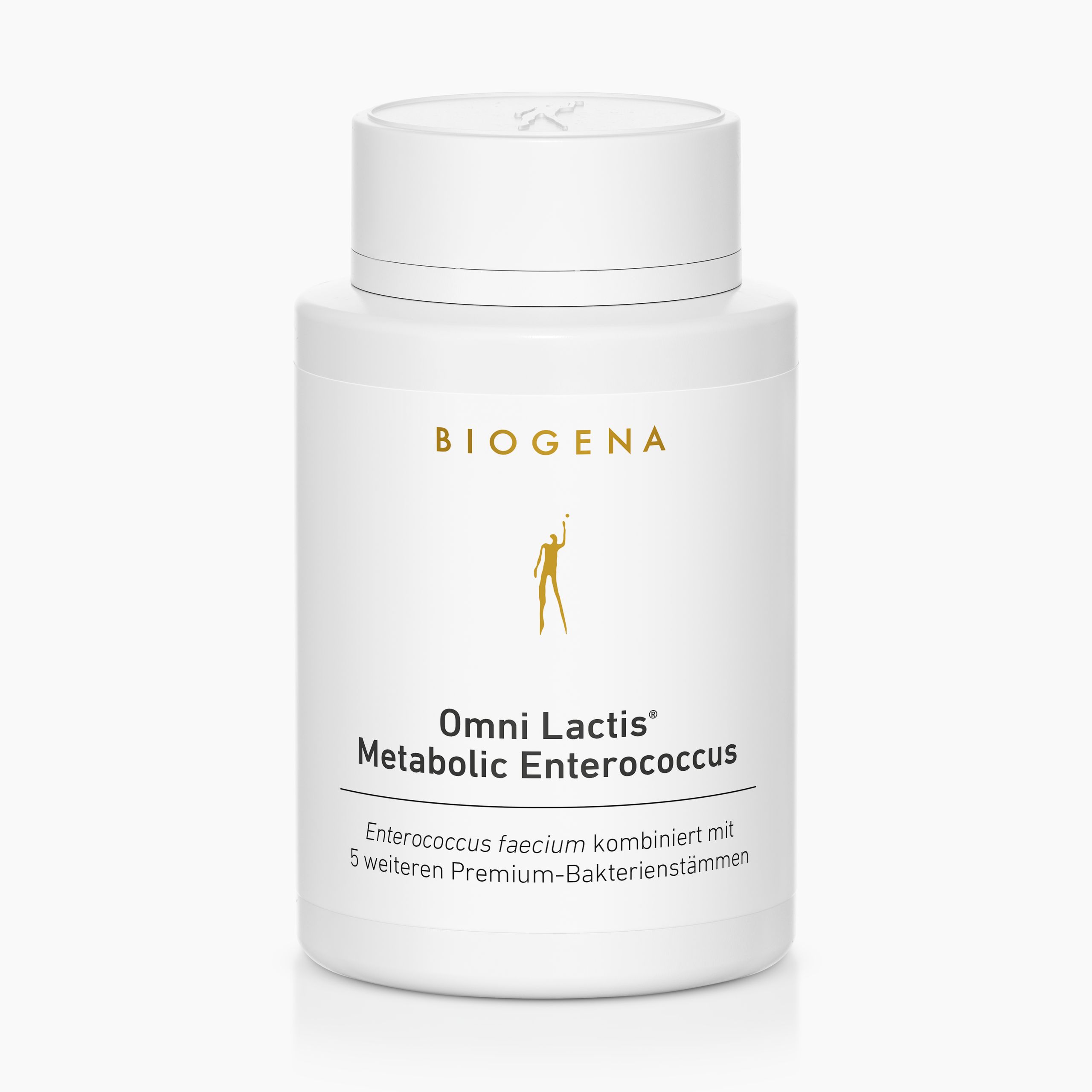 Biogena, Omni Lactis® Metabolic Enterococcus, Flasche, weiß, Enterococcus faecium kombiniert mit 5 weiteren Premium-Bakterienstämmen