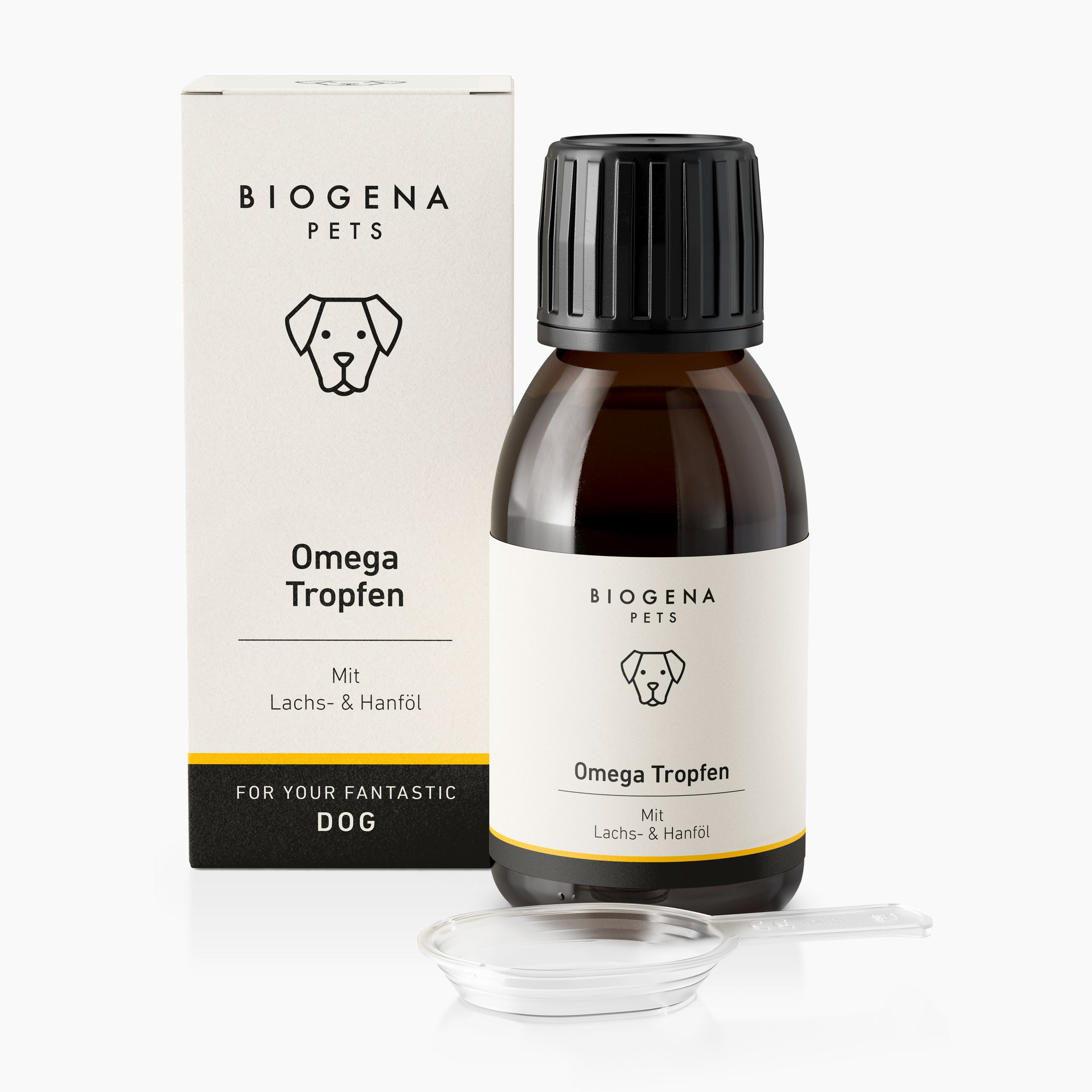 Biogena, Omega Tropfen, Flasche, weiß, Mit Lachs- & Hanföl