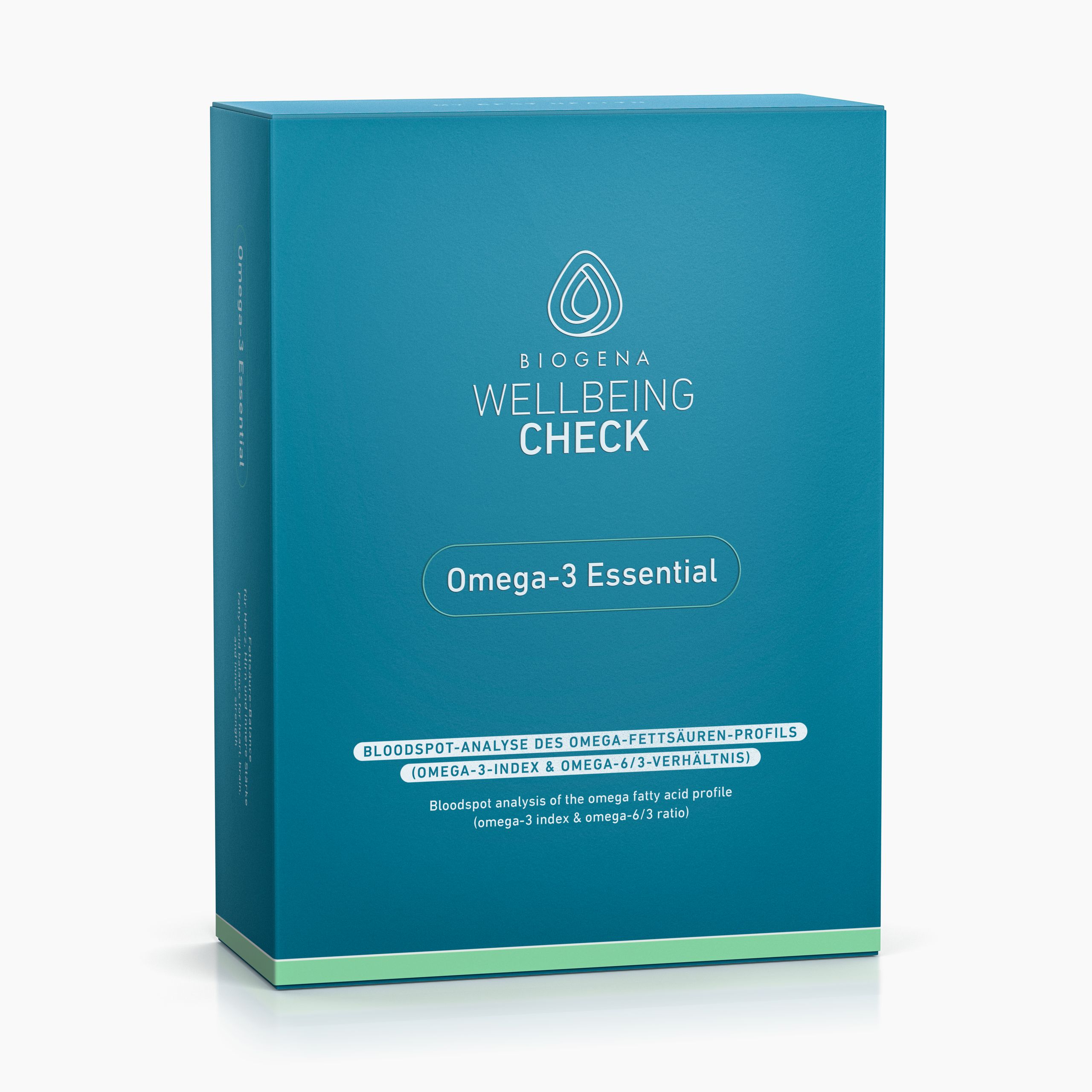 Biogena, WELLBEING CHECK, Carton, petrol, Omega-3 Essential