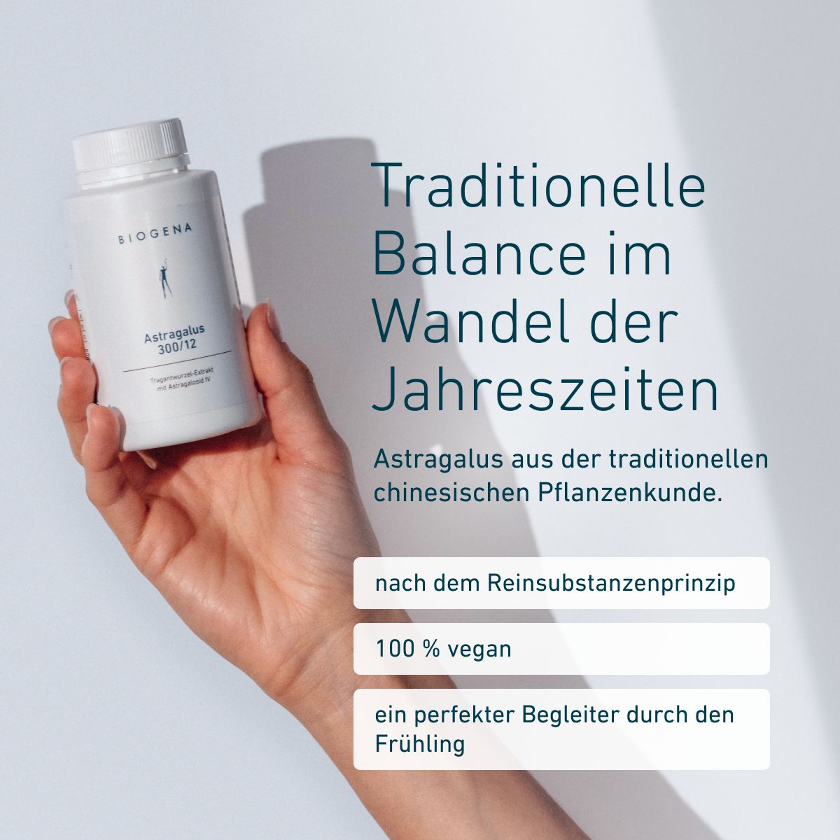 Biogena, Astragalus 300/12, Flasche, weiß, Tragantwurzel-Extrakt mit Astragalosid IV