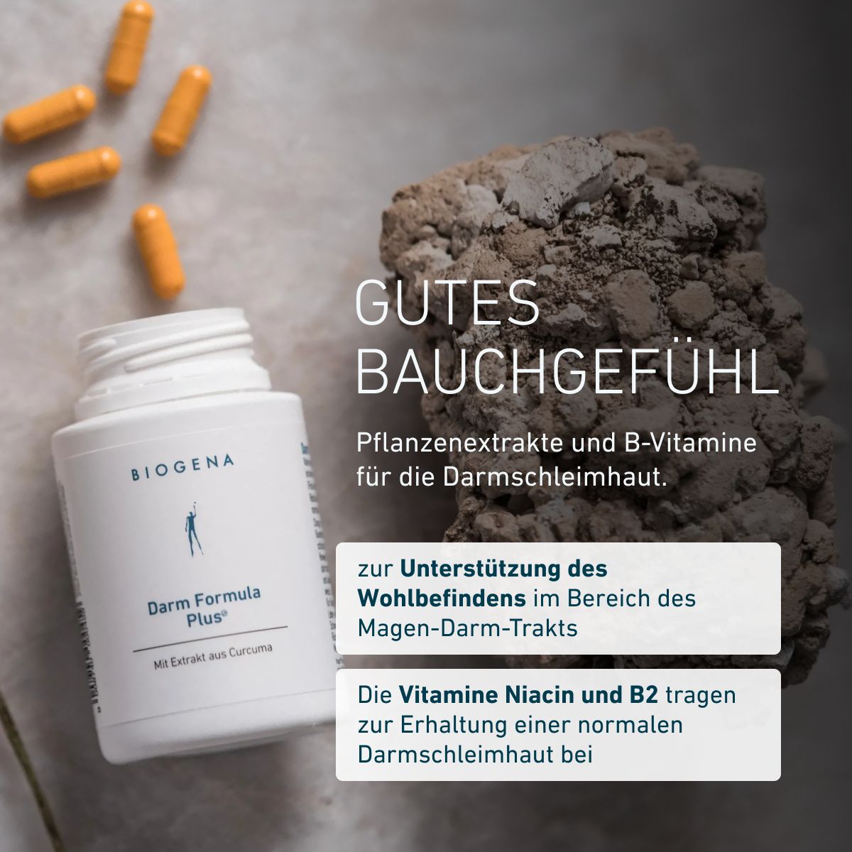Biogena, Darm Formula Plus®, Flasche, weiß, Mit Extrakt aus Curcuma