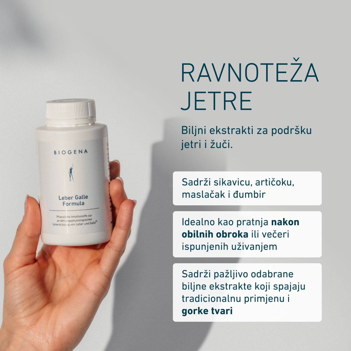 Biogena, Leber Galle Formula, Boca, bijela, Biljni sastojci za nutritivno-fiziološku potporu jetri i žuči®