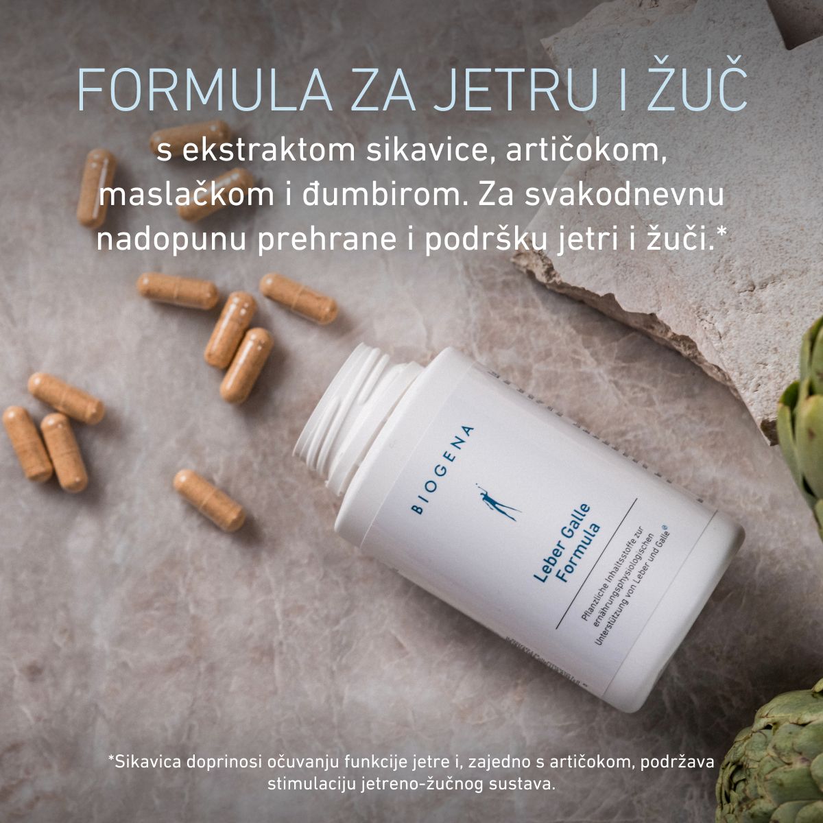 Biogena, Leber Galle Formula, Boca, bijela, Biljni sastojci za nutritivno-fiziološku potporu jetri i žuči®