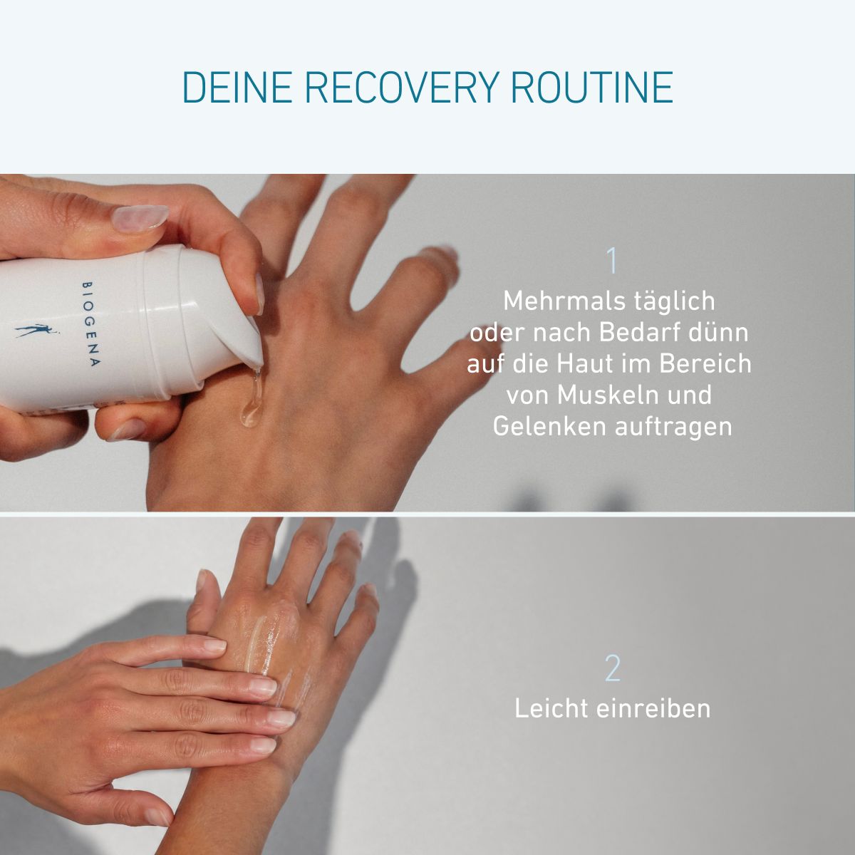Biogena, MSM Gel, Flasche, weiß, kühlend & pflegend