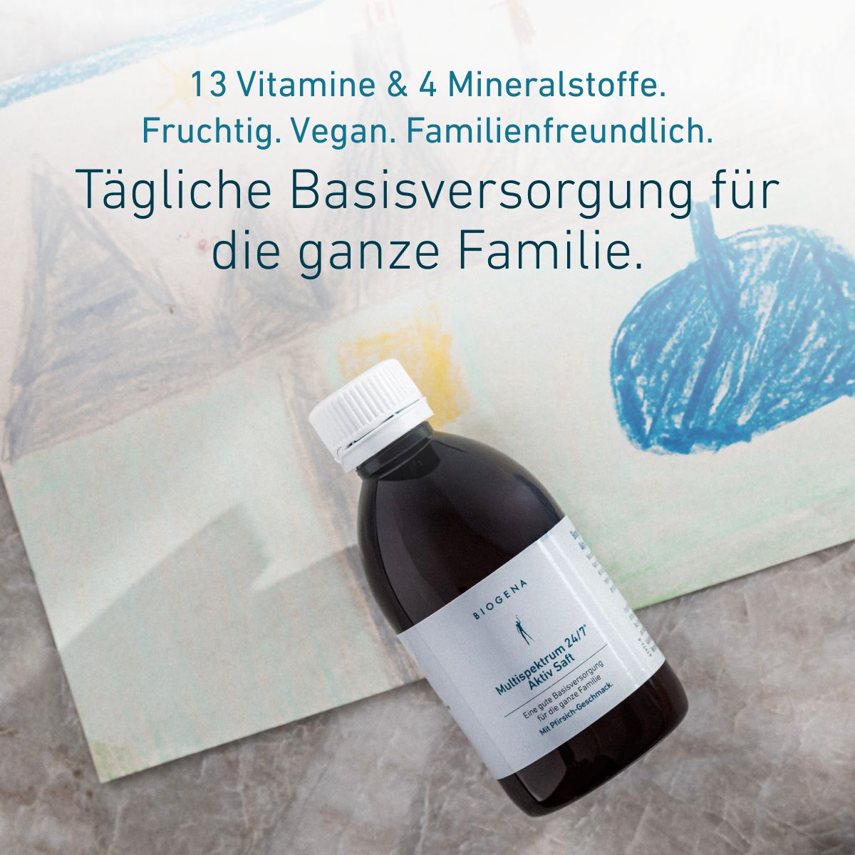 Biogena, Multispektrum 24/7® Aktiv Saft, Flasche, weiß, Eine gute Basisversorgung für die ganze Familie