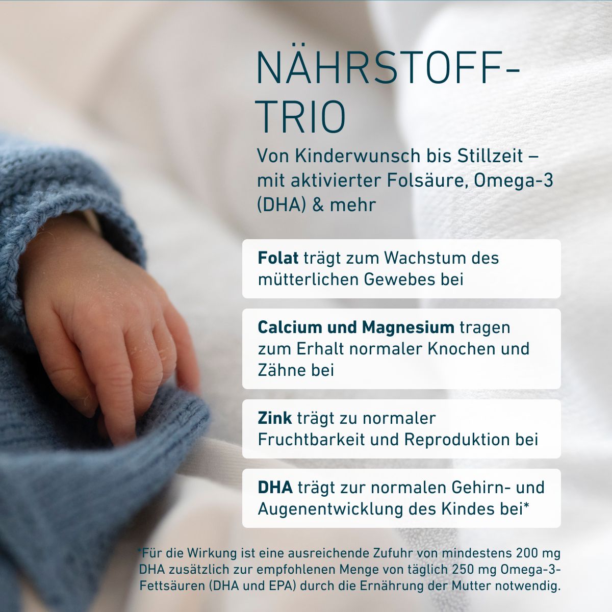Biogena, Nutrifem® Mamma Mia, Karton, weiß, Nutrifem® Basic · Nutrifem CalMagOcean® · Nutrifem® Omega-3 vegan Mikronährstoffe für Schwangerschaft, Stillzeit und bei Kinderwunsch®