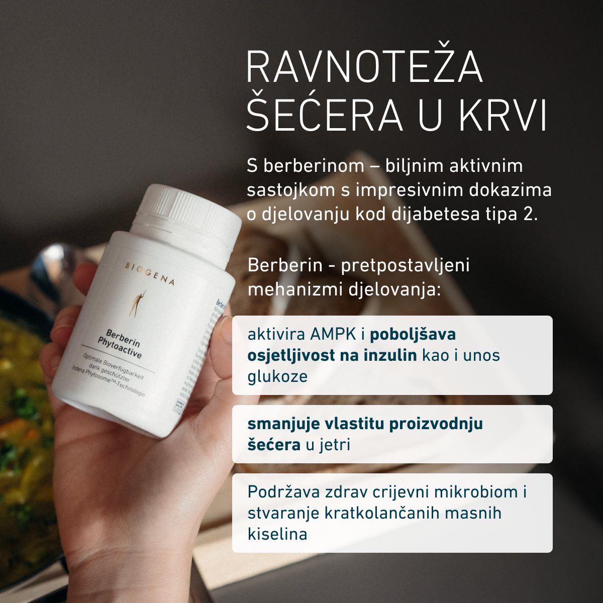 Biogena, Berberin Phytoactive, Boca, bijela, Optimalna bioraspoloživost zahvaljujući zaštićenoj Indena Phytosome™ tehnologiji
