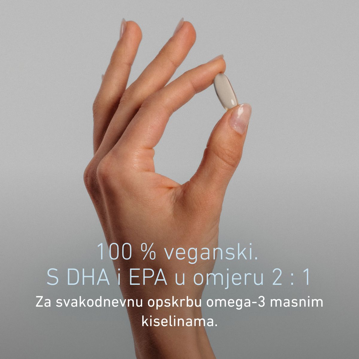 Biogena, Omega 3 vegan DHA & EPA 450, Boca, bijela, Visokodozirani premium pripravak od fermentiranih indoor algi