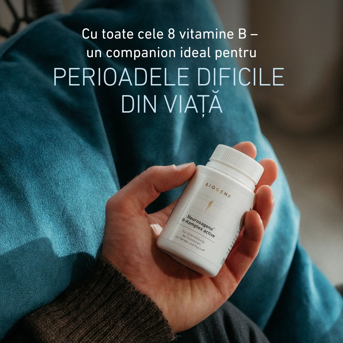 Biogena, Neurosagena® B-Komplex active, Sticlă, alb, Pentru susținerea funcțiilor nervilor și psihicului®