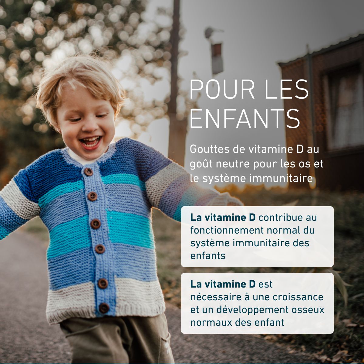 Biogena, Junior Vitamin D₃, Bouteille, blanc, Pour le système immunitaire et les os®