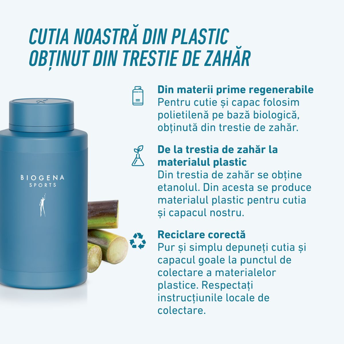 Biogena Sports, Magnesium Sport, Sticlă, petrol, Magneziu din 7 compuși și vitamina B6 activată