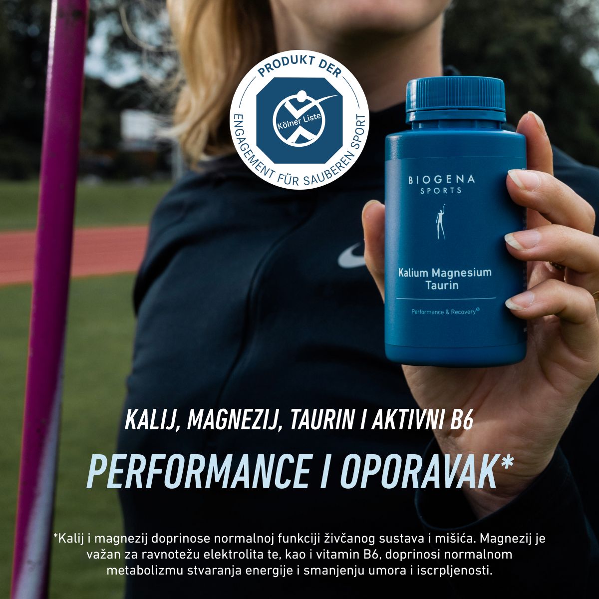 Biogena Sports, Kalium Magnesium Taurin, Boca, petrol, Performanse & oporavak®