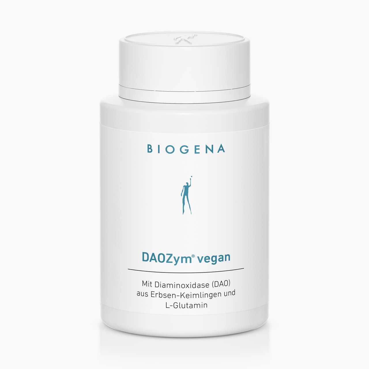 Biogena, DAOZym® vegan, Bottiglia, bianco, Con diaminossidasi (DAO) da germogli di pisello e L-glutammina