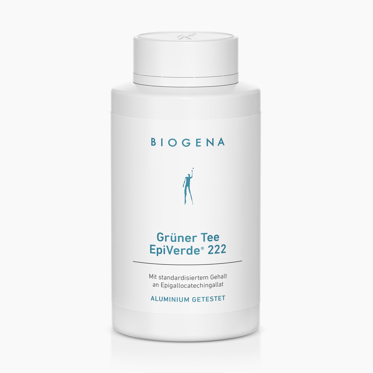 Biogena, Grüner Tee EpiVerde® 222, Bottle, white, With standardized content of epigallocatechin gallate ALUMINIUM TESTED