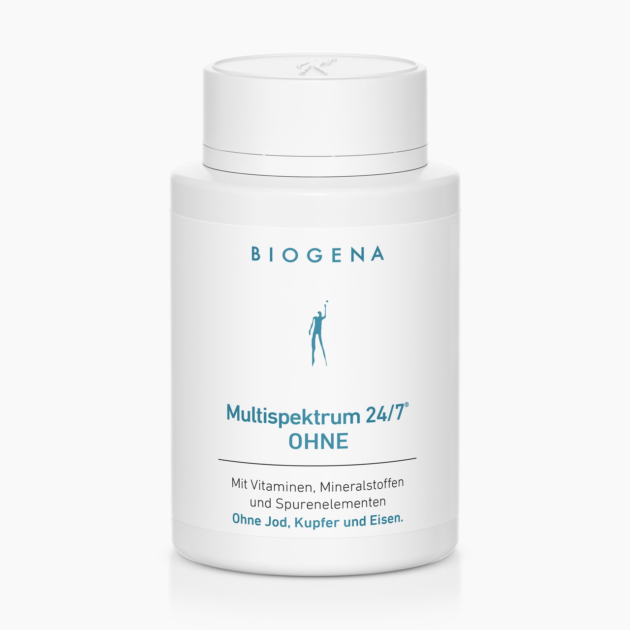Biogena, Multispektrum 24/7® OHNE, Flasche, weiß, Mit Vitaminen, Mineralstoffen und Spurenelementen; Ohne Jod, Kupfer und Eisen.
