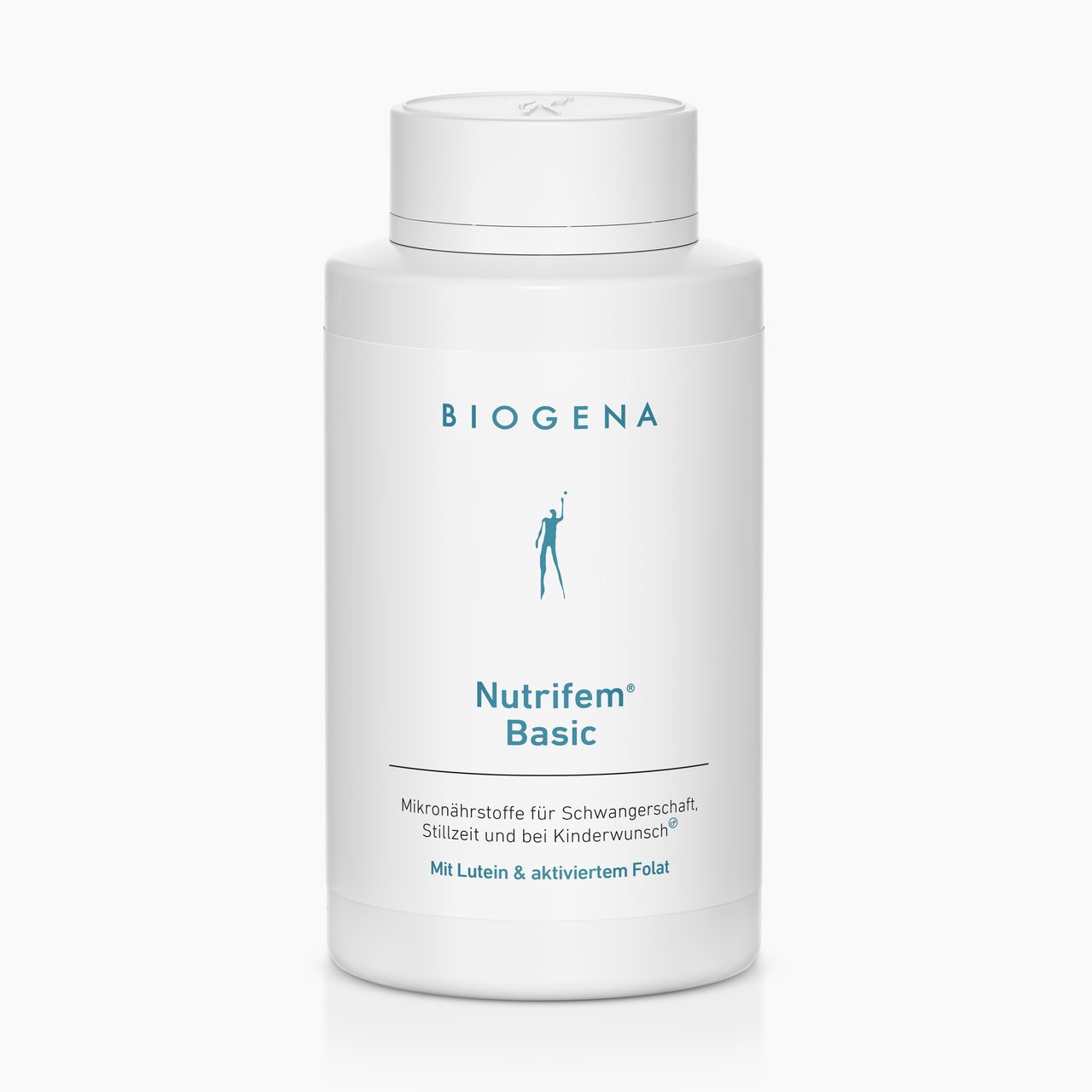 Biogena, Nutrifem® Basic, Flasche, weiß, Mikronährstoffe für Schwangerschaft, Stillzeit und bei Kinderwunsch® Mit Lutein & aktiviertem Folat