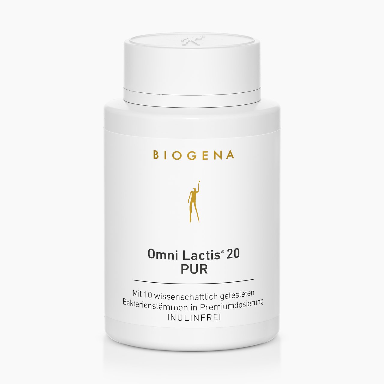 Biogena, Omni Lactis® 20 PUR, Flasche, weiß, Mit 10 wissenschaftlich getesteten Bakterienstämmen in Premiumdosierung INULINFREI