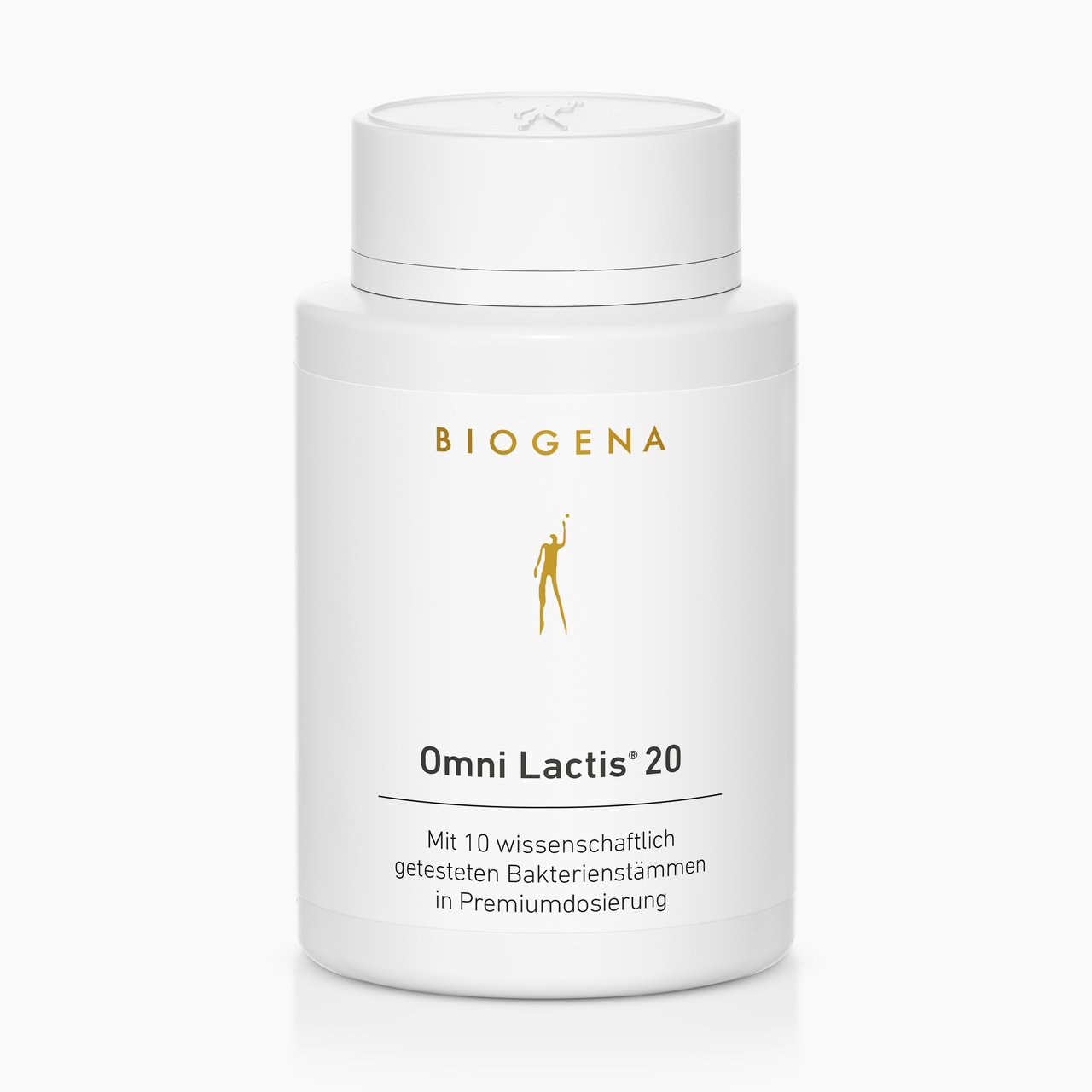 Biogena, Omni Lactis® 20, Bottiglia, bianco, Con 10 ceppi batterici testati scientificamente in dosaggio premium