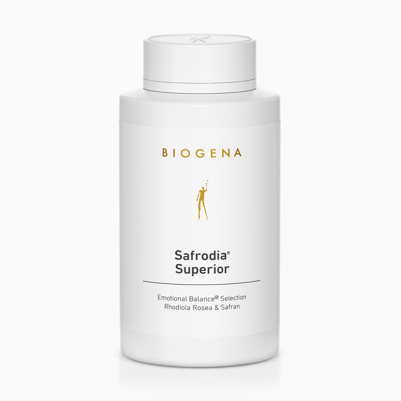 Biogena, Safrodia® Superior, Flasche, weiß, Emotional Balance® Auswahl Rhodiola Rosea & Safran