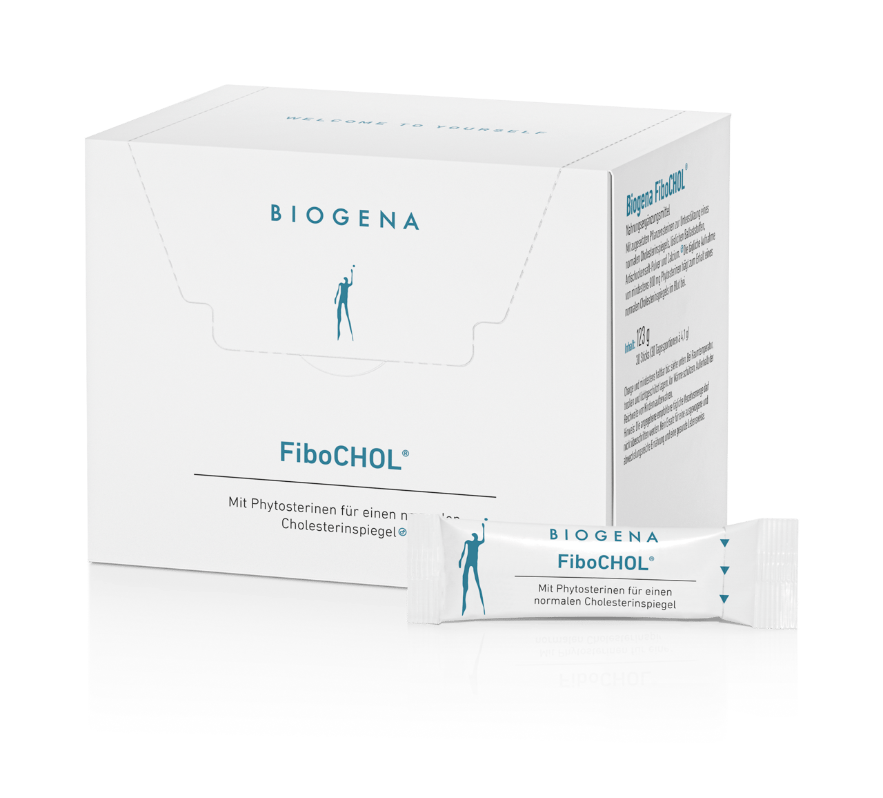 Biogena, FiboCHOL®, Cutie, alb, Cu fitosteroli pentru un nivel normal al colesterolului