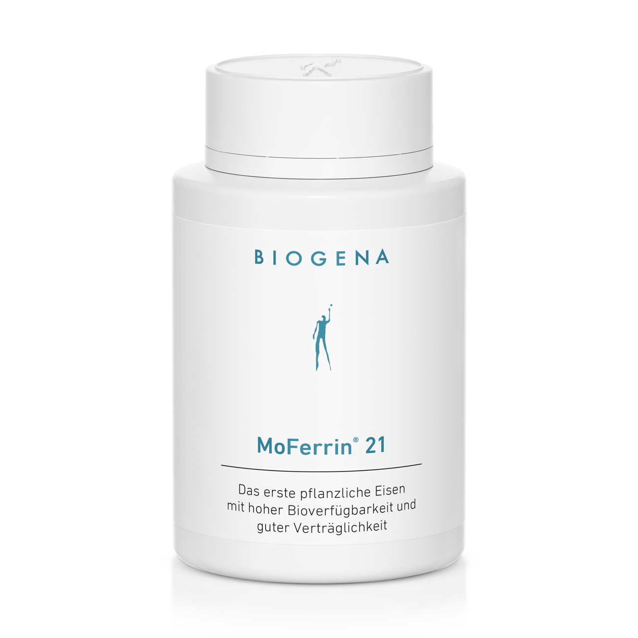 Biogena, MoFerrin® 21, Sticlă, alb, Primul fier vegetal cu biodisponibilitate ridicată și tolerabilitate bună