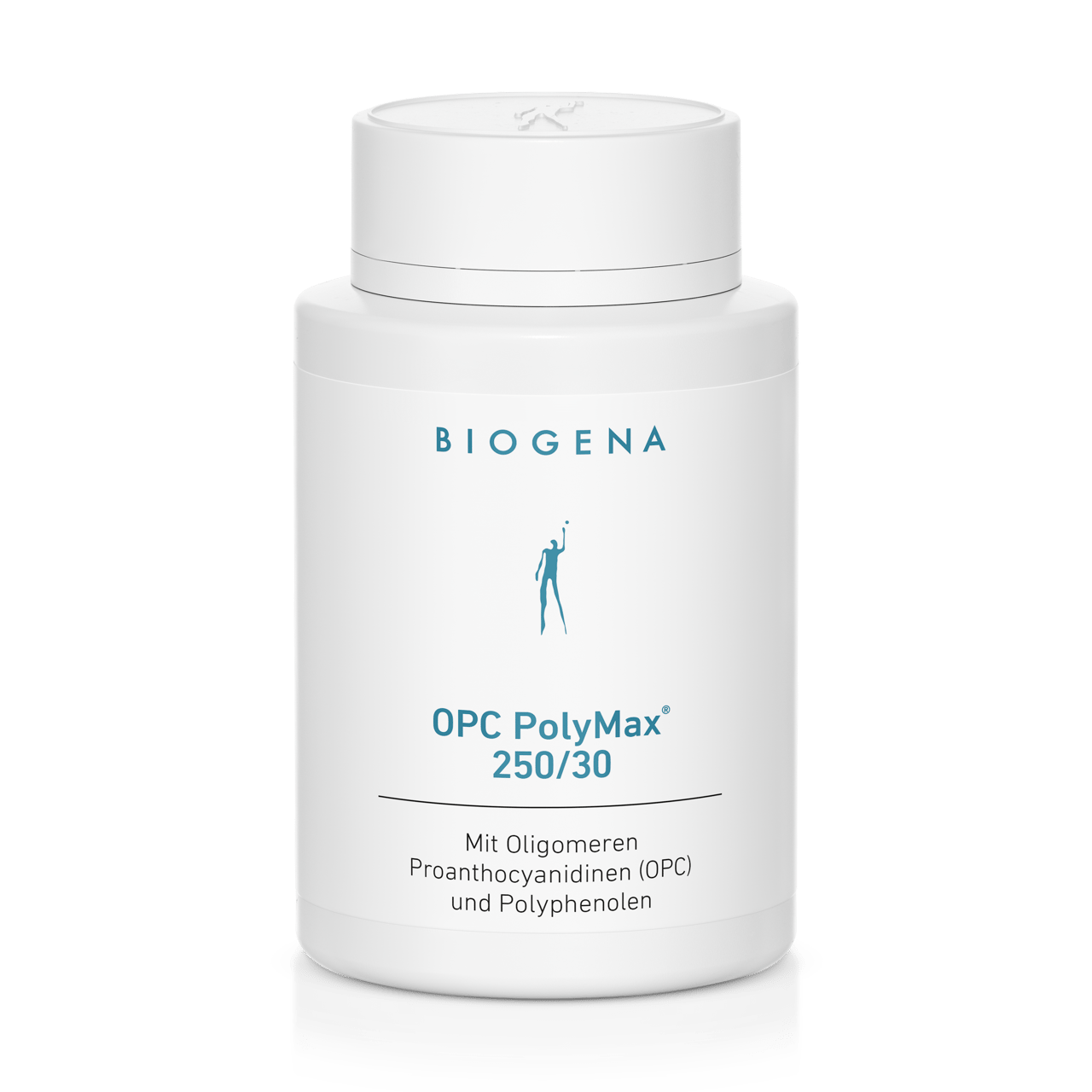 Biogena, OPC PolyMax® 250/30, Sticlă, alb, Cu proantocianidine oligomerice (OPC) și polifenoli