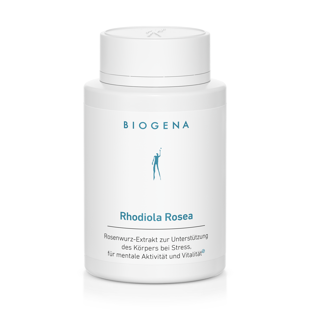 Biogena, Rhodiola Rosea, Sticlă, alb, Extract de rădăcină de trandafir pentru susținerea corpului în stres, pentru activitate mentală și vitalitate®