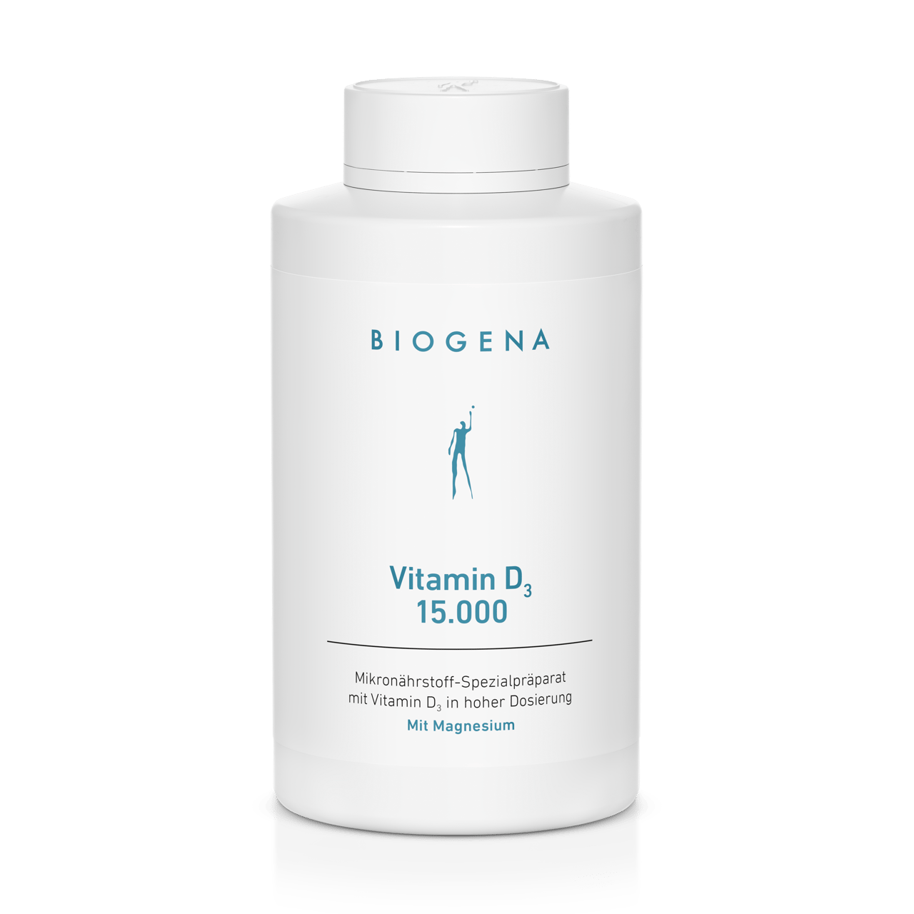 Biogena, Vitamin D₃ 15.000, Sticlă, alb, Preparat special de micronutrienți cu vitamina D₃ în dozaj ridicat Cu magneziu