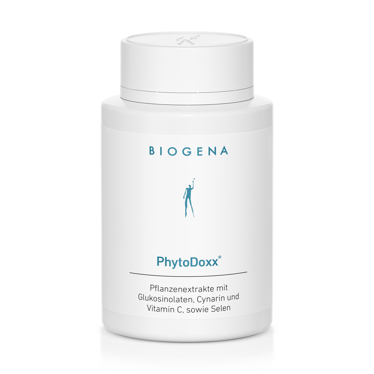 Biogena, PhytoDoxx®, Sticlă, alb, Extracte de plante cu glucozinolați, cinarină și vitamina C, precum și seleniu