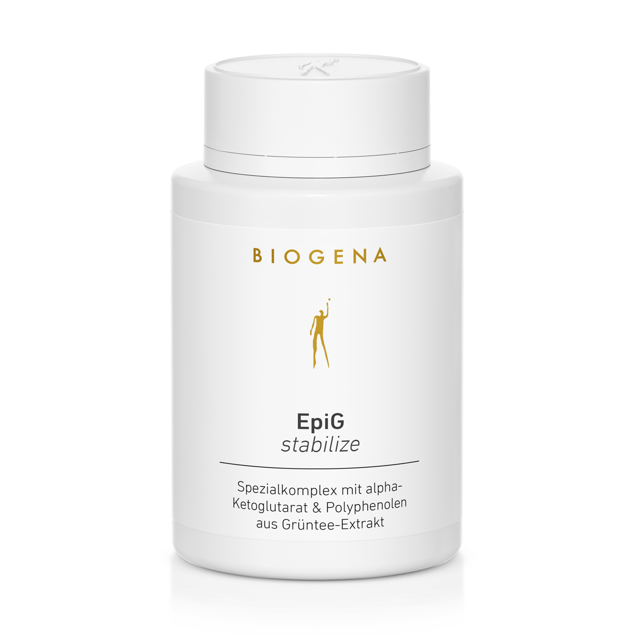 Biogena, EpiG stabilize, Sticlă, alb, Complex special cu alfa-cetoglutarat și polifenoli din extract de ceai verde