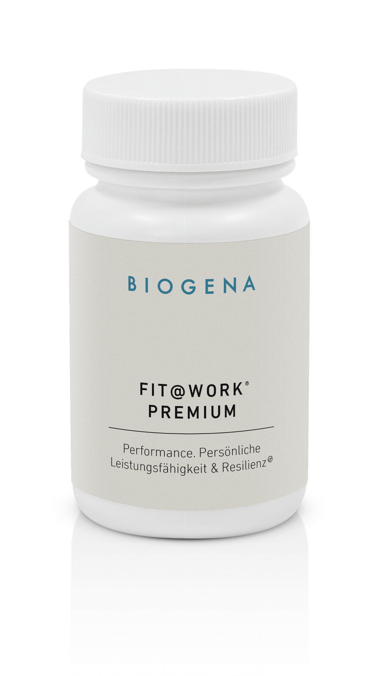 Biogena, FIT@WORK® PREMIUM, Sticlă, alb, Performanță. Performanță personală și reziliență®