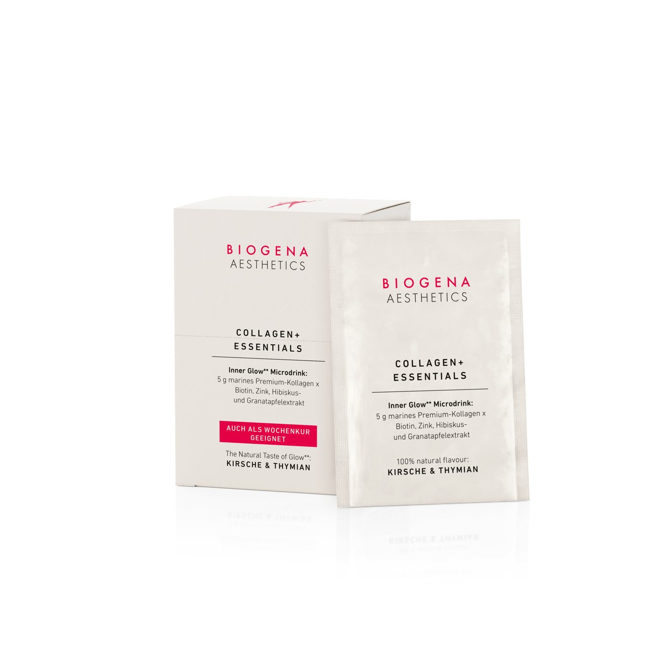 Biogena Aesthetics, COLLAGEN+ ESSENTIALS, Bustina, bianco, Inner Glow** microdrink: