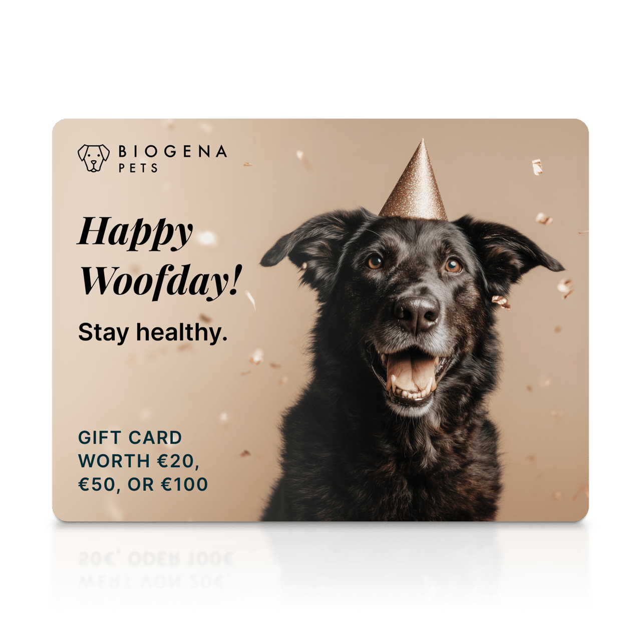 Gift card "Happy Woofday"