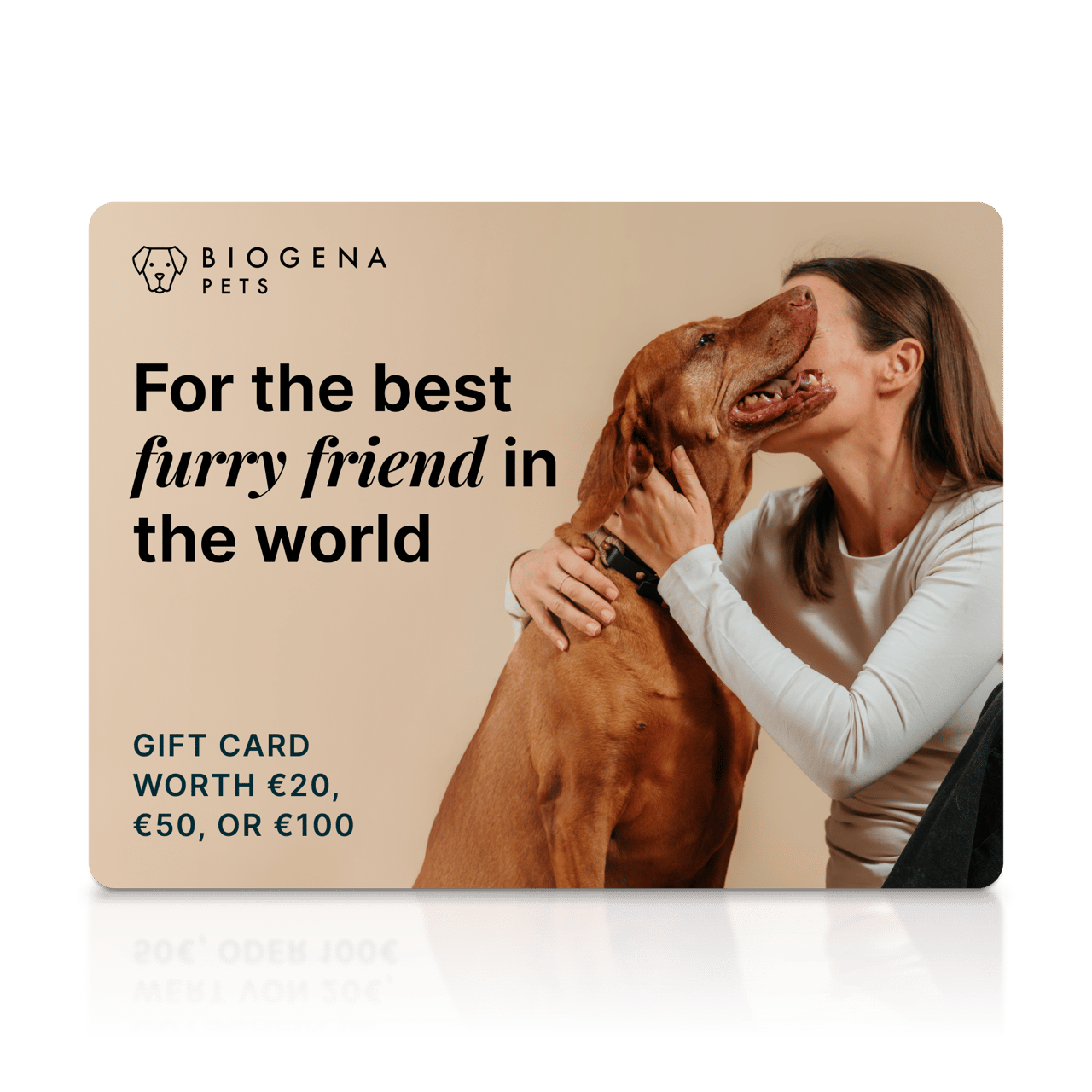 Gift card "For the best furry friend in the world"