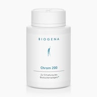 Biogena, Chrom 200, Flasche, weiß, Zur Erhaltung des Blutzuckerspiegels®