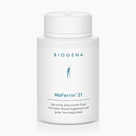 Biogena, MoFerrin® 21, Flasche, weiß, Das erste pflanzliche Eisen mit hoher Bioverfügbarkeit und guter Verträglichkeit