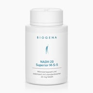 Biogena, NADH 20 Superior M-S-S, Flasche, weiß, Mikroverkapselt und stabilisiert mit standardisierten 20 mg NADH