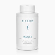 Biogena, Reishi & C, Bottiglia, bianco, Capsule di funghi medicinali con vitamina C per il supporto del sistema immunitario®