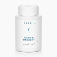 Biogena, Vitamin B₆ aktiviert P5P, Botella, blanco, Pyridoxal-5’-Phosphat