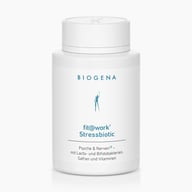Biogena, fit@work® Stressbiotic, Flasche, weiß, Psyche & Nerven®- mit Lacto- und Bifidobakterien, Safran und Vitaminen
